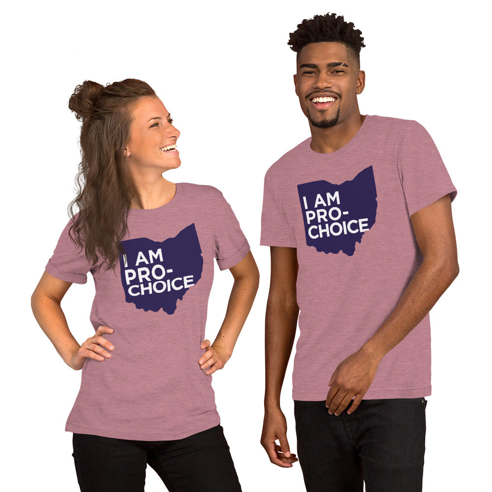 Pro-Choice Ohio unisex t-shirt